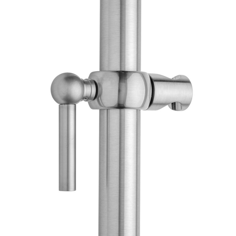 Pewter Jaclo SRSL32-PEW Cubix Adjustable Sliding Handshower Mount with Lever Handle