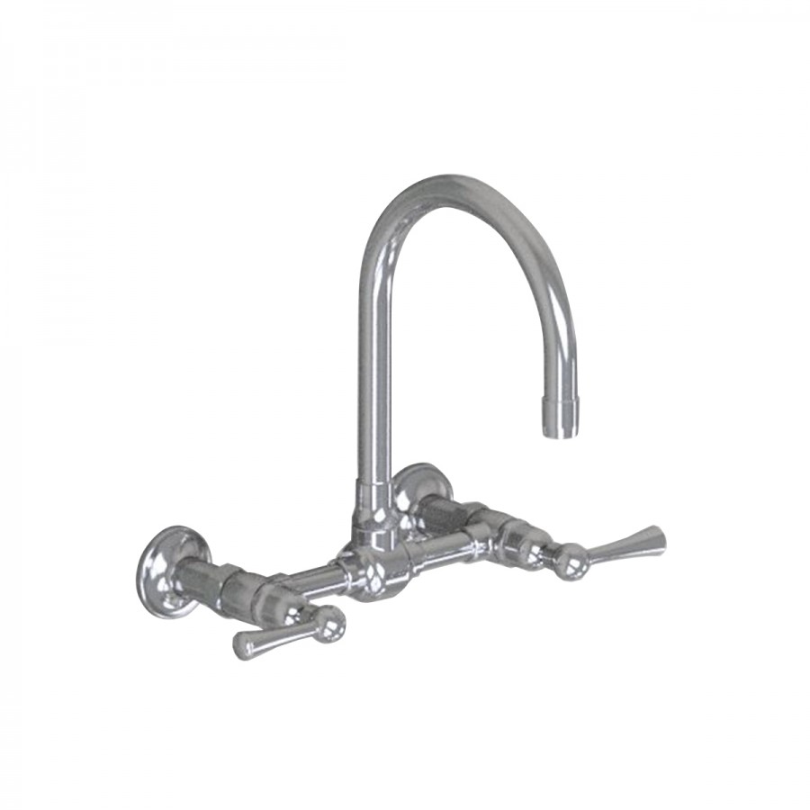 Jaclo Wall Mount 7" Swivel Bar Faucet Spout with Metal Lever