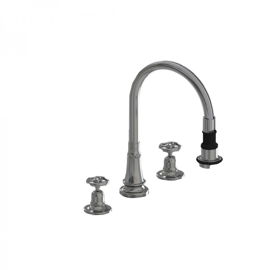 Jaclo PullOff Spray with 8" Swivel Spout with Metal Wheel