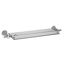 Satin Brass Jaclo 3501-GS-SB Contempo II Glass Shelf Satin Brass