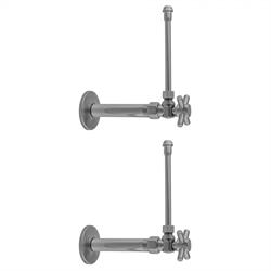 Bronze Umber Compression Extension Valve Kit with Contemporary Round Lever Handle Copper x 3/8 O.D Jaclo 629-2-72-BU 1/2 Nom 
