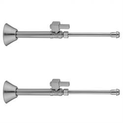 Jaclo 316-X-62-PEW 1//2 Copper Sweat Pewter x 3//8 OD Compression Standard Cross Lever Fit Extension Valve Kit