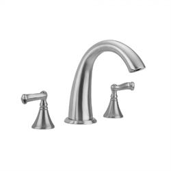 Peg Handles and Straight Handshower Caramel Bronze Jaclo 9980-T638-S-456-TRIM-CB Contempo Roman Bathtub Filler with Lever