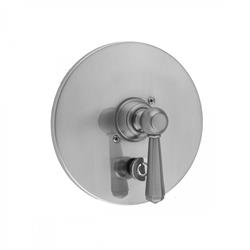 Jaclo A464-TRIM-WH Traditional Round Pressure Balance Valve with Traditional Lever Handle White