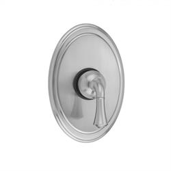 Jaclo T7502-TRIM-WH Rectangular Thermostatic Valve Trim with Thumb /& Lever Handles White