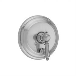 Jaclo A464-TRIM-WH Traditional Round Pressure Balance Valve with Traditional Lever Handle White